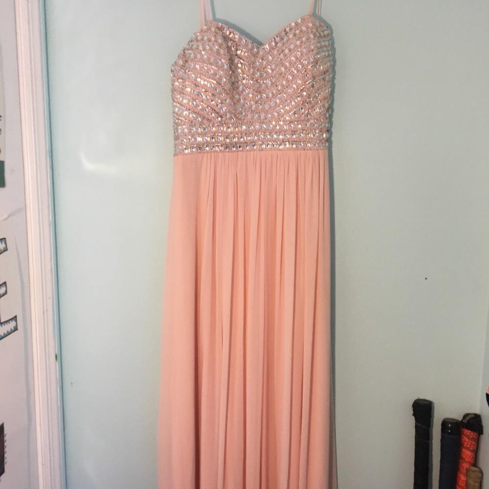 Peach gown